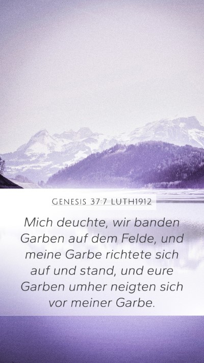 Genesis 37:7 LUTH1912 Bible Verse Image