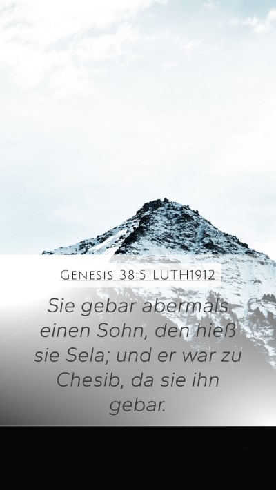 Genesis 38:5 LUTH1912 Bible Verse Image