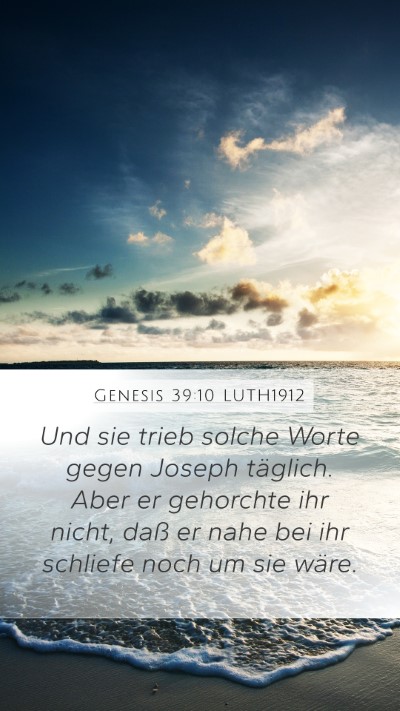 Genesis 39:10 LUTH1912 Bible Verse Image