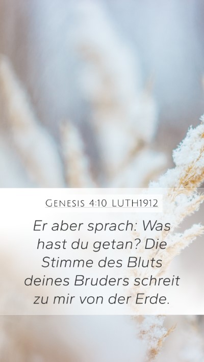 Genesis 4:10 LUTH1912 Bible Verse Image
