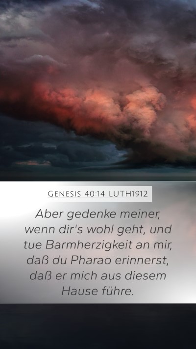 Genesis 40:14 LUTH1912 Bible Verse Image