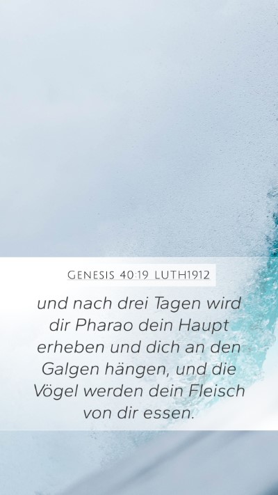 Genesis 40:19 LUTH1912 Bible Verse Image