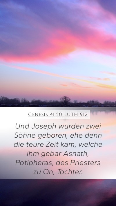 Genesis 41:50 LUTH1912 Bible Verse Image