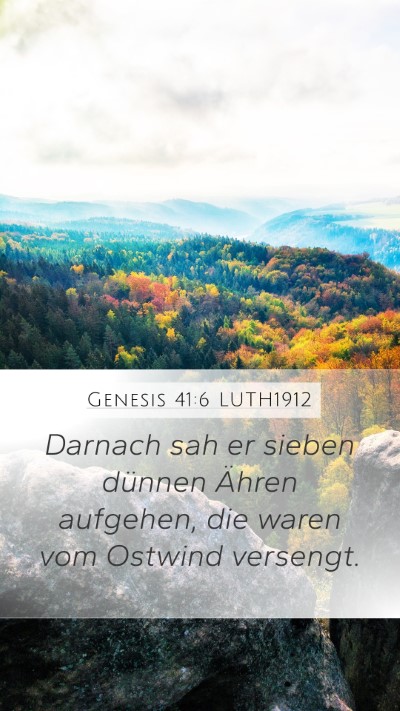 Genesis 41:6 LUTH1912 Bible Verse Image