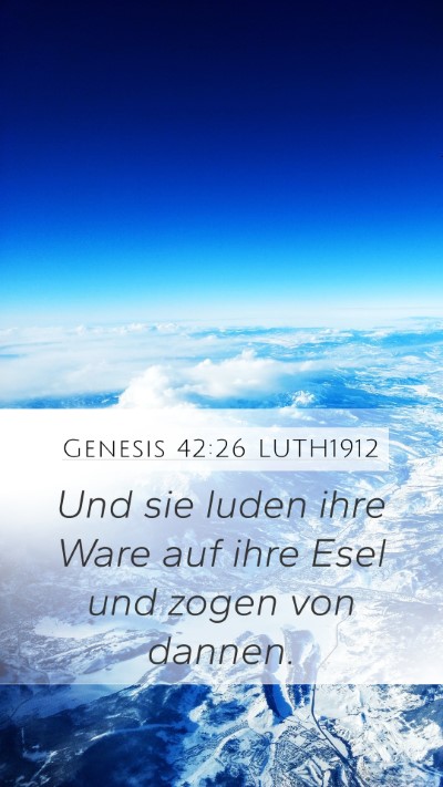 Genesis 42:26 LUTH1912 Bible Verse Image