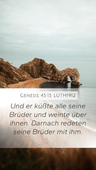 Genesis 45:15 LUTH1912 Bible Verse Image