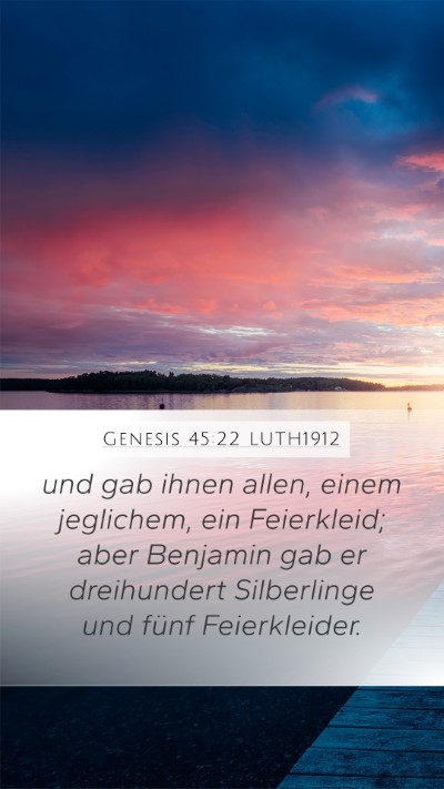 Genesis 45:22 LUTH1912 Bible Verse Image