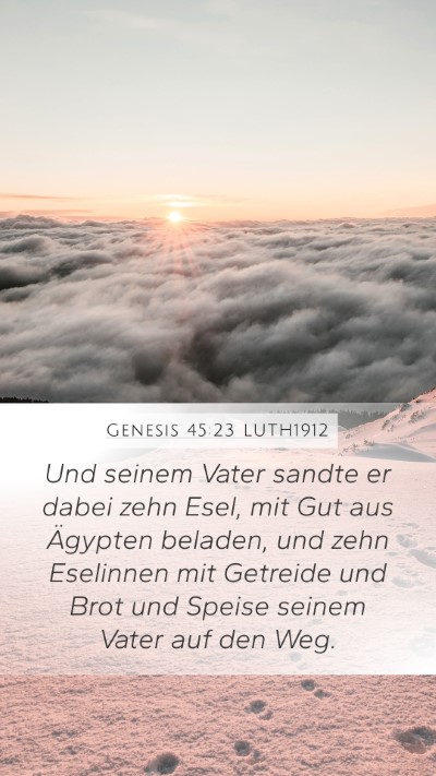 Genesis 45:23 LUTH1912 Bible Verse Image