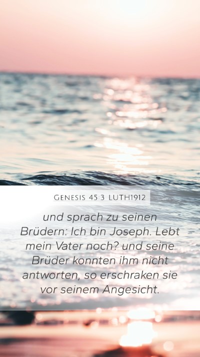 Genesis 45:3 LUTH1912 Bible Verse Image
