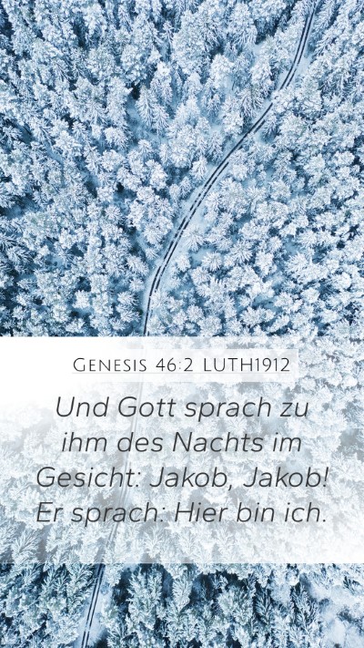 Genesis 46:2 LUTH1912 Bible Verse Image