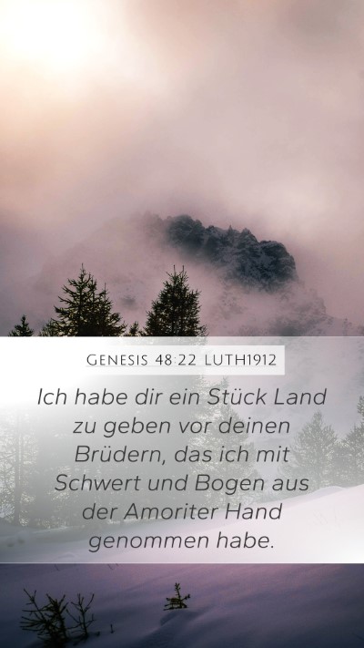 Genesis 48:22 LUTH1912 Bible Verse Image
