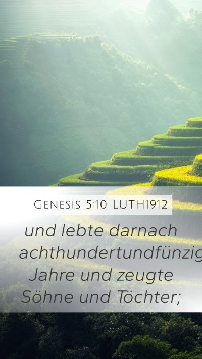 Genesis 5:10 LUTH1912 Bible Verse Image
