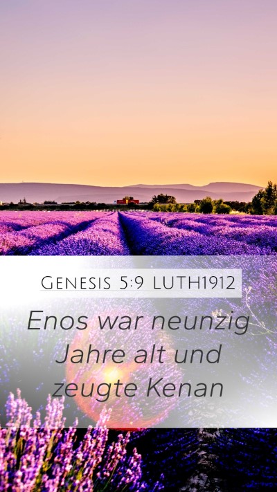Genesis 5:9 LUTH1912 Bible Verse Image