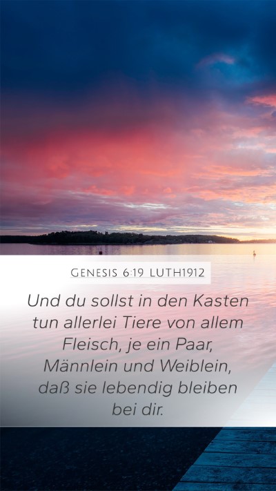 Genesis 6:19 LUTH1912 Bible Verse Image