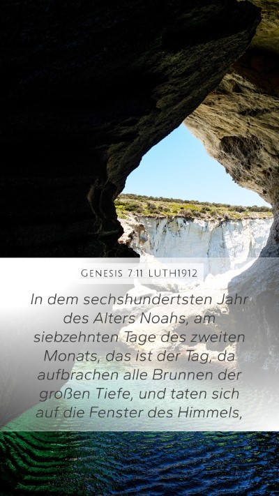 Genesis 7:11 LUTH1912 Bible Verse Image