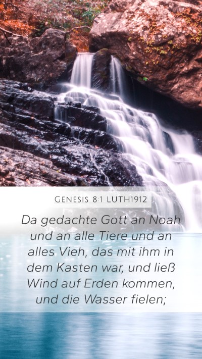 Genesis 8:1 LUTH1912 Bible Verse Image