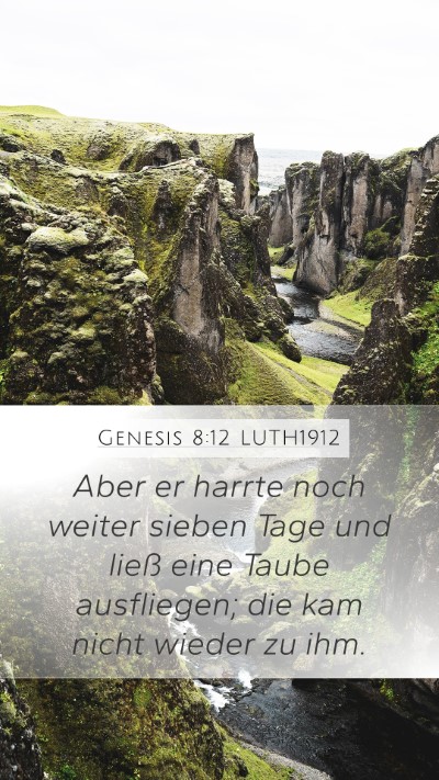 Genesis 8:12 LUTH1912 Bible Verse Image
