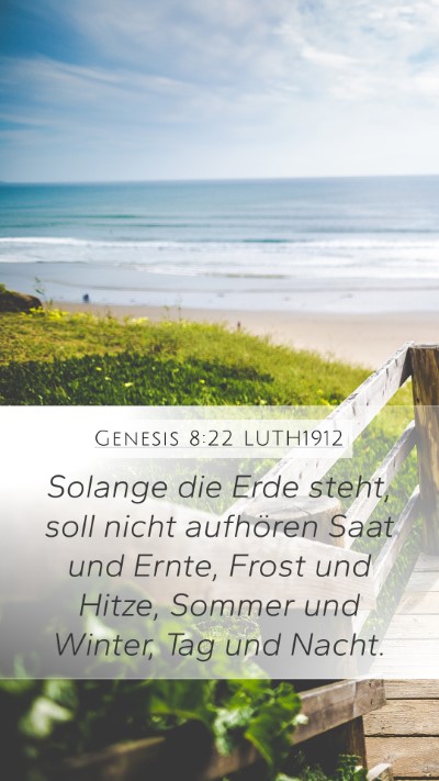 Genesis 8:22 LUTH1912 Bible Verse Image