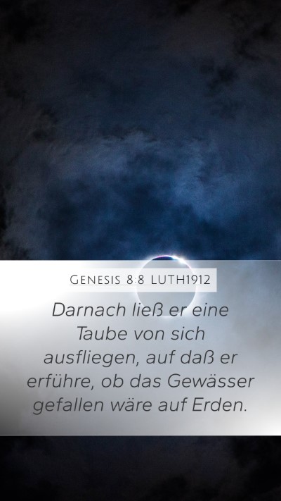 Genesis 8:8 LUTH1912 Bible Verse Image