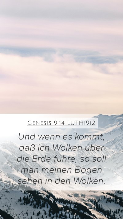 Genesis 9:14 LUTH1912 Bible Verse Image