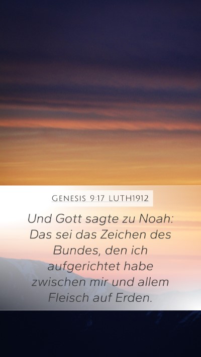 Genesis 9:17 LUTH1912 Bible Verse Image