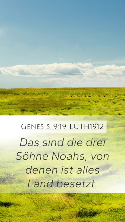 Genesis 9:19 LUTH1912 Bible Verse Image