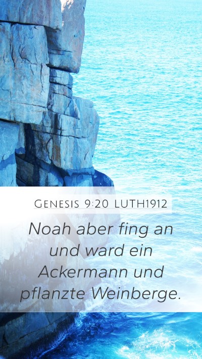 Genesis 9:20 LUTH1912 Bible Verse Image