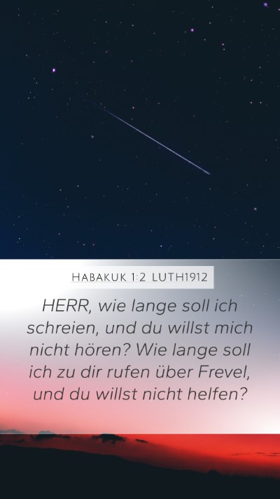 Habakuk 1:2 LUTH1912 Bible Verse Image