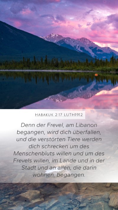 Habakuk 2:17 LUTH1912 Bible Verse Image