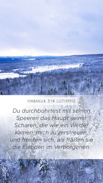 Habakuk 3:14 LUTH1912 Bible Verse Image