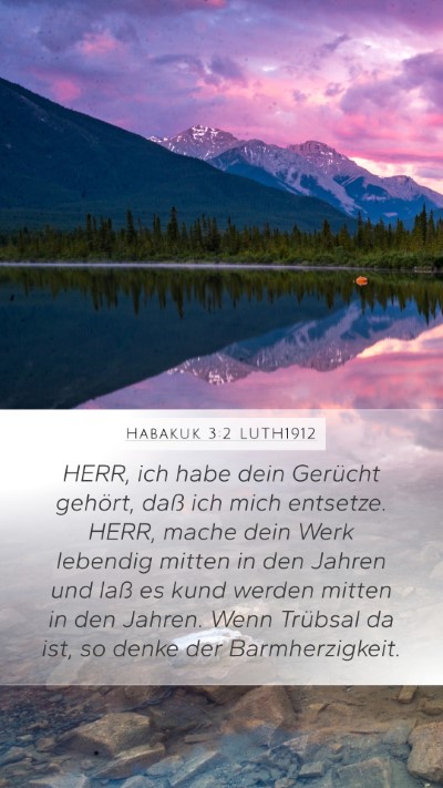 Habakuk 3:2 LUTH1912 Bible Verse Image