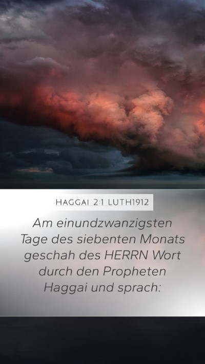 Haggai 2:1 LUTH1912 Bible Verse Image
