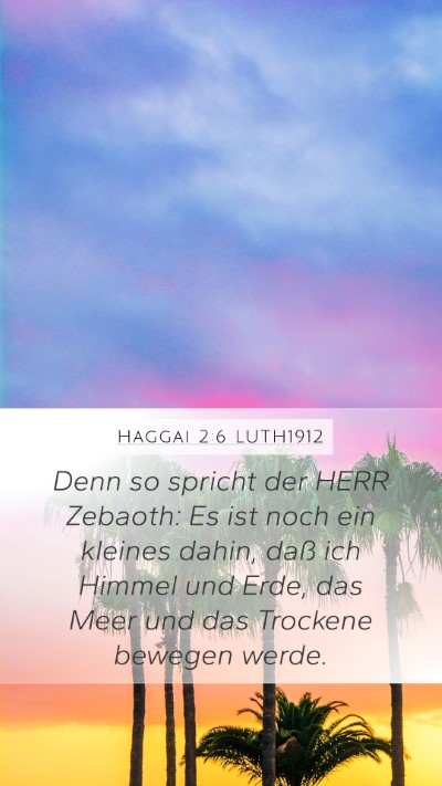 Haggai 2:6 LUTH1912 Bible Verse Image