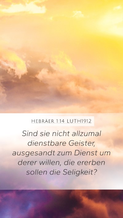 Hebräer 1:14 LUTH1912 Bible Verse Image