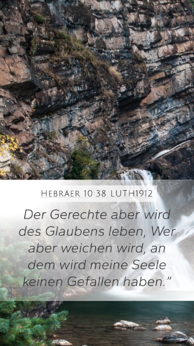 Hebräer 10:38 LUTH1912 Bible Verse Image