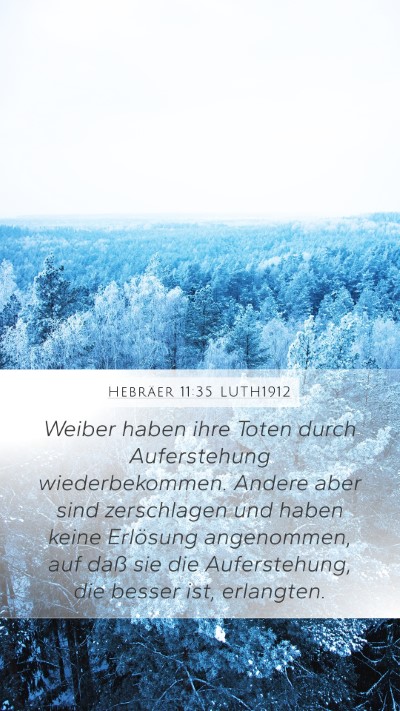 Hebräer 11:35 LUTH1912 Bible Verse Image