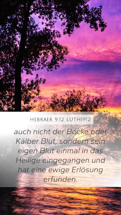Hebräer 9:12 LUTH1912 Bible Verse Image