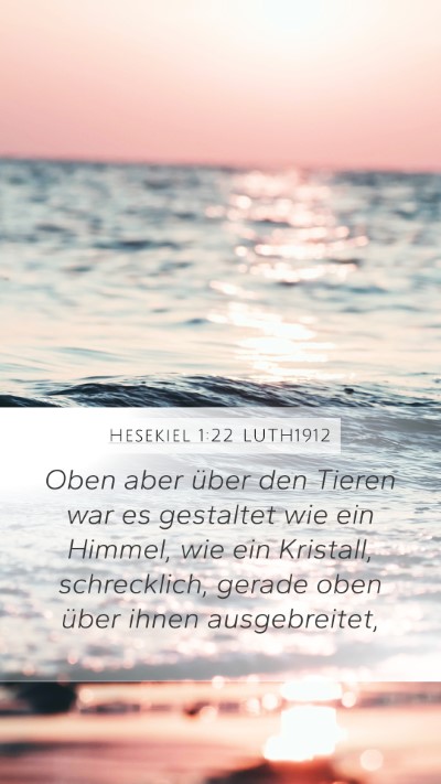 Hesekiel 1:22 LUTH1912 Bible Verse Image