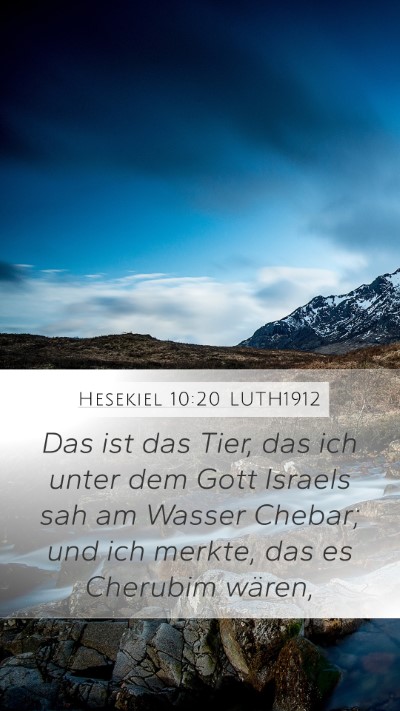 Hesekiel 10:20 LUTH1912 Bible Verse Image