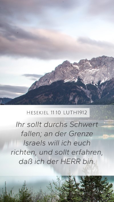 Hesekiel 11:10 LUTH1912 Bible Verse Image