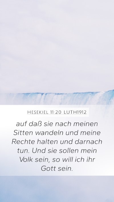 Hesekiel 11:20 LUTH1912 Bible Verse Image