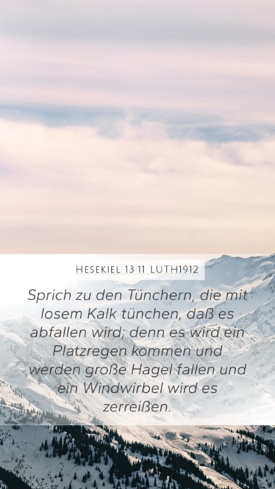 Hesekiel 13:11 LUTH1912 Bible Verse Image