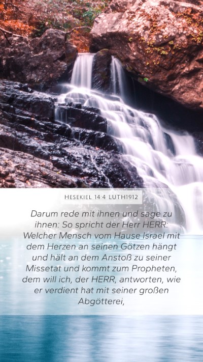 Hesekiel 14:4 LUTH1912 Bible Verse Image