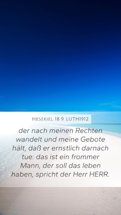Hesekiel 18:9 LUTH1912 Bible Verse Image