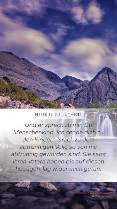 Hesekiel 2:3 LUTH1912 Bible Verse Image