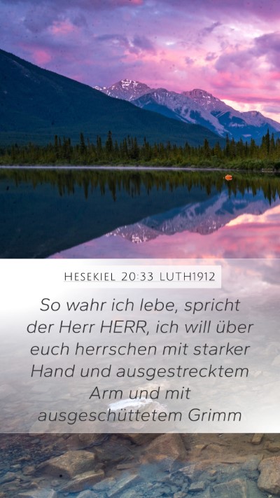 Hesekiel 20:33 LUTH1912 Bible Verse Image