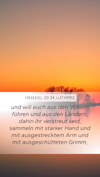 Hesekiel 20:34 LUTH1912 Bible Verse Image