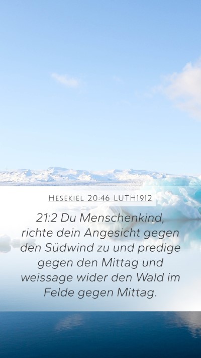 Hesekiel 20:46 LUTH1912 Bible Verse Image