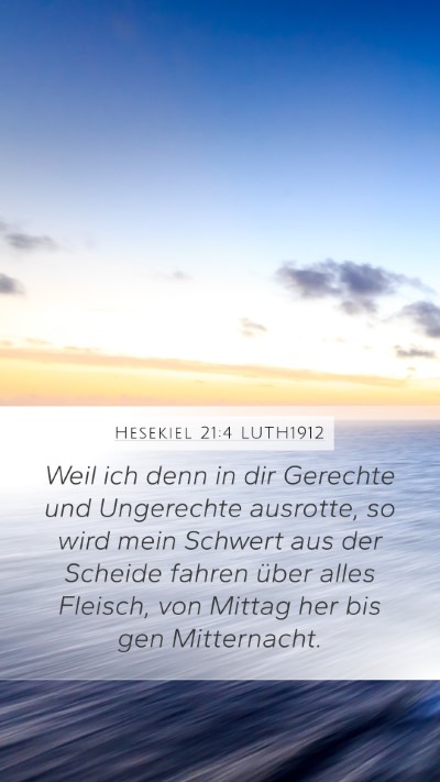 Hesekiel 21:4 LUTH1912 Bible Verse Image