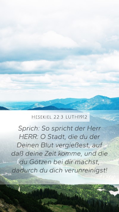 Hesekiel 22:3 LUTH1912 Bible Verse Image